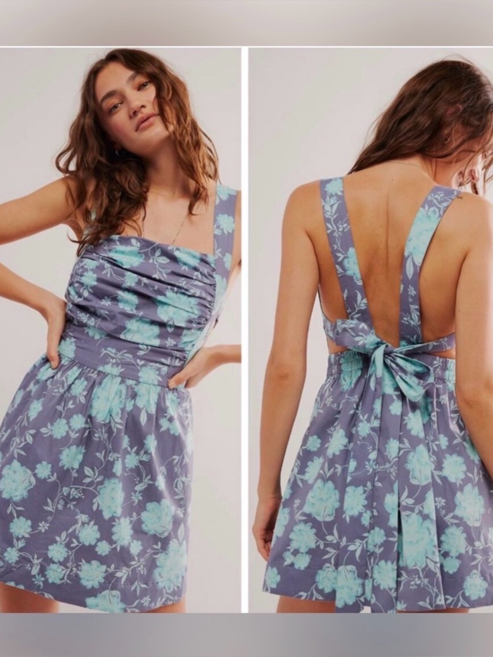 Free People Meet Me in Maui Backless Floral Sundress, XS